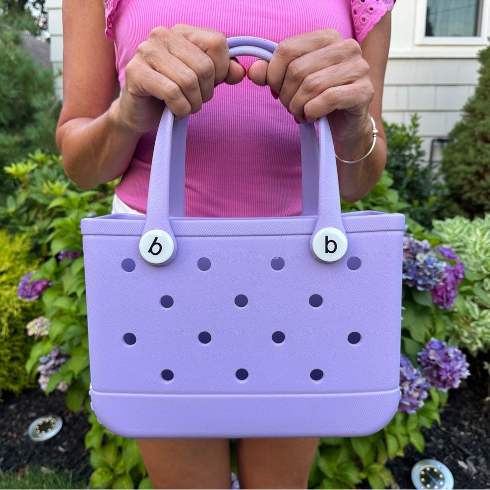 BOGG BAG Royal Blue Tote with White Button Accents - Picture 2 of 7